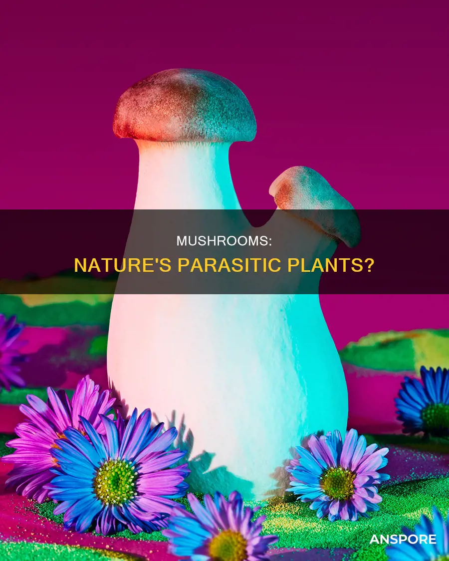 is mushroom parasitic plants