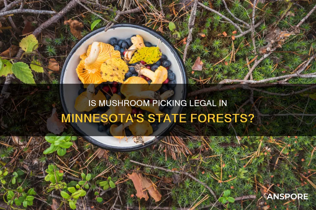 is mushroom picking illegal in mn state forests