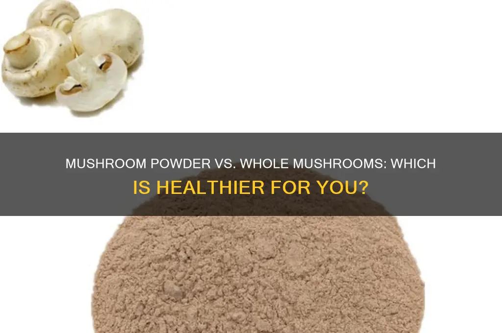 is mushroom powder as good for you as mushrooms