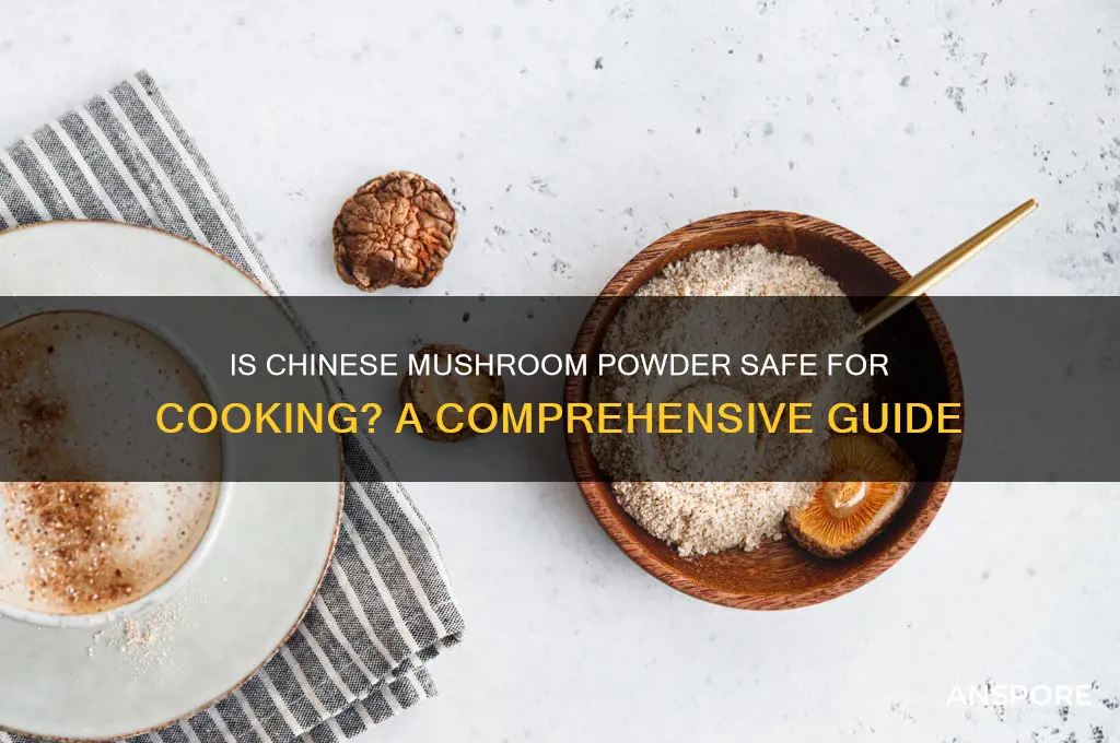 is mushroom powder for cooking from china safe