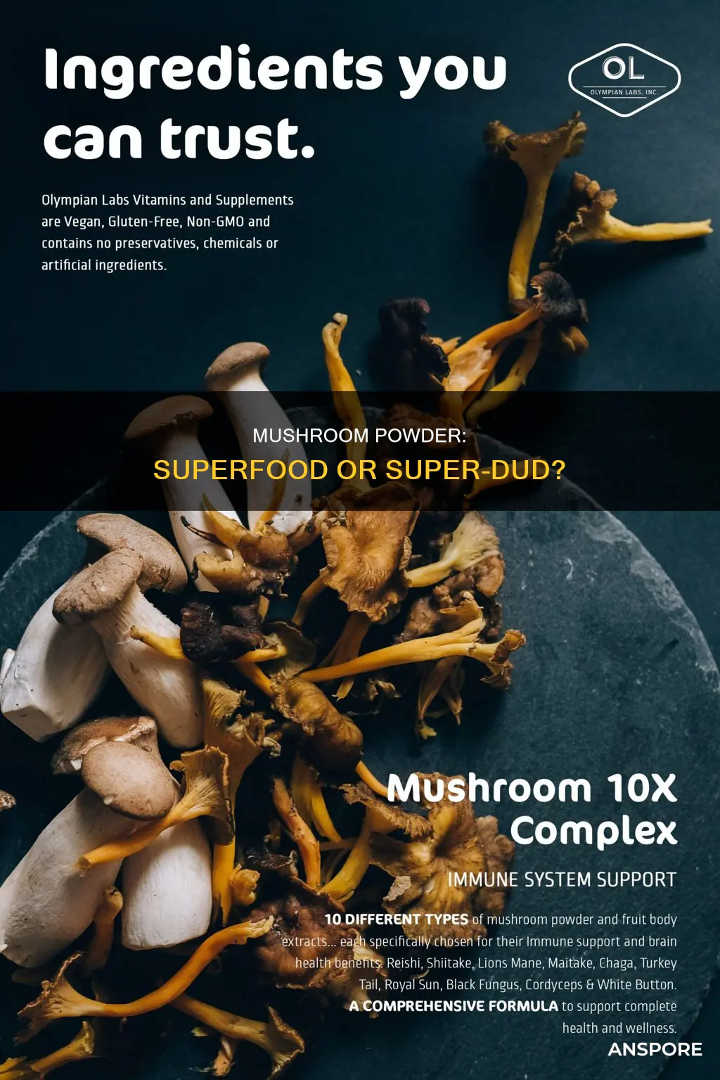 is mushroom powder healthy