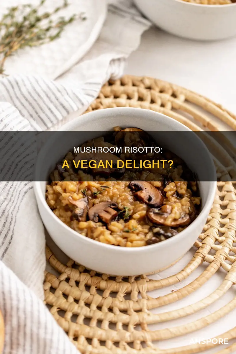 is mushroom risotto vegan
