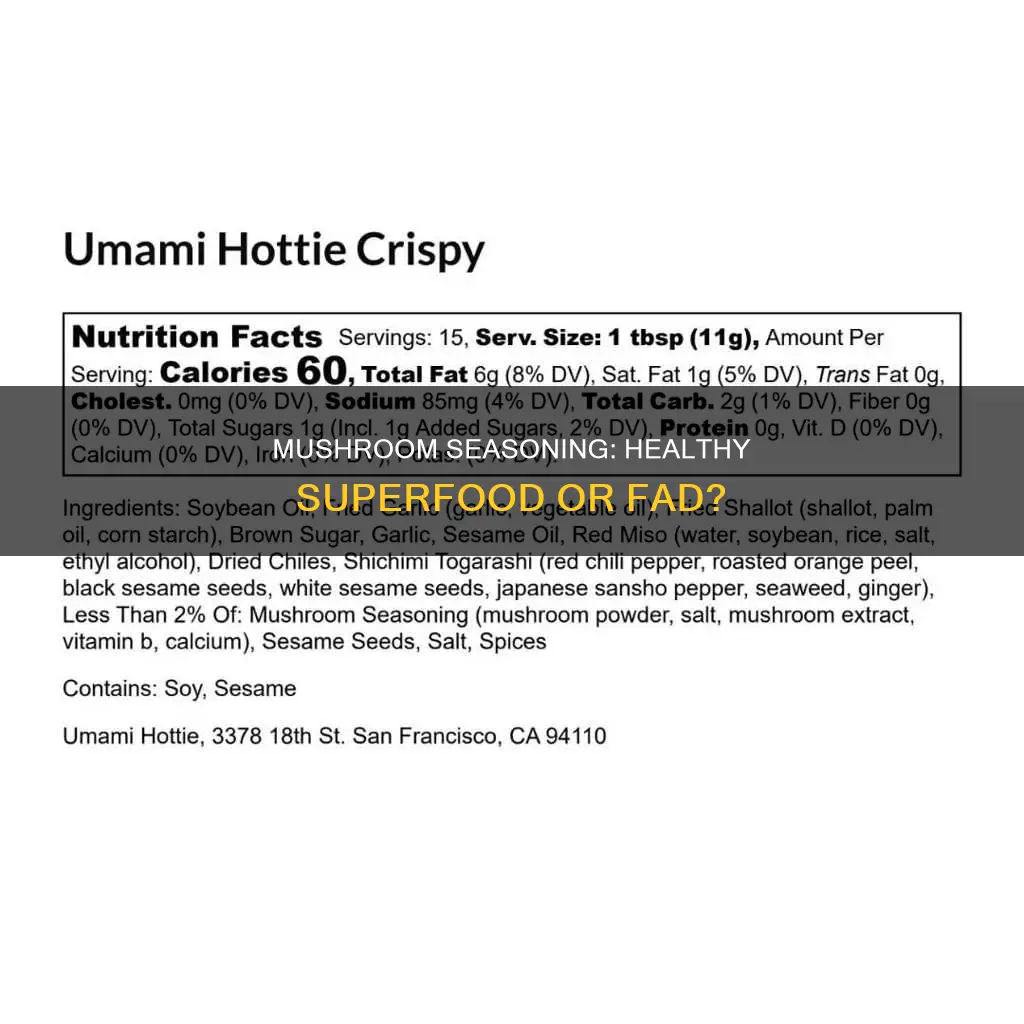 is mushroom seasoning healthy