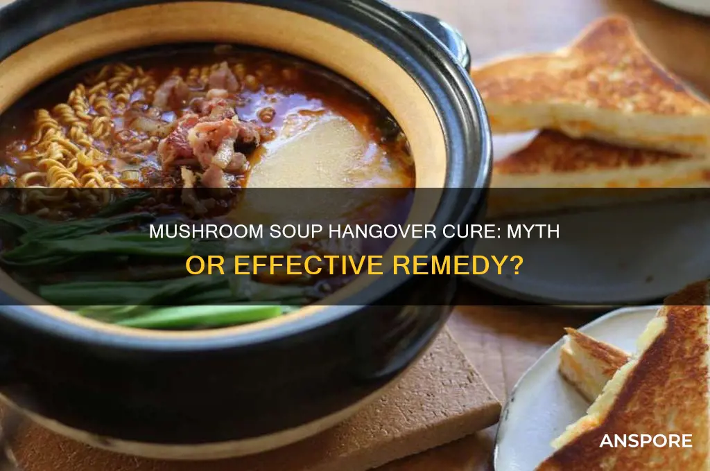 is mushroom soup good for hangover