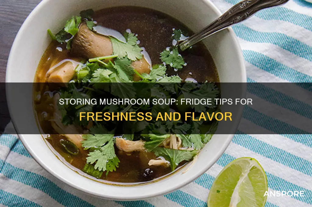 is mushroom soup good in fridge