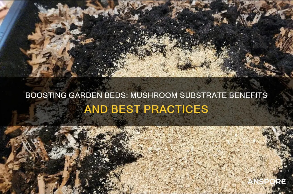 is mushroom substrate good for garden beds