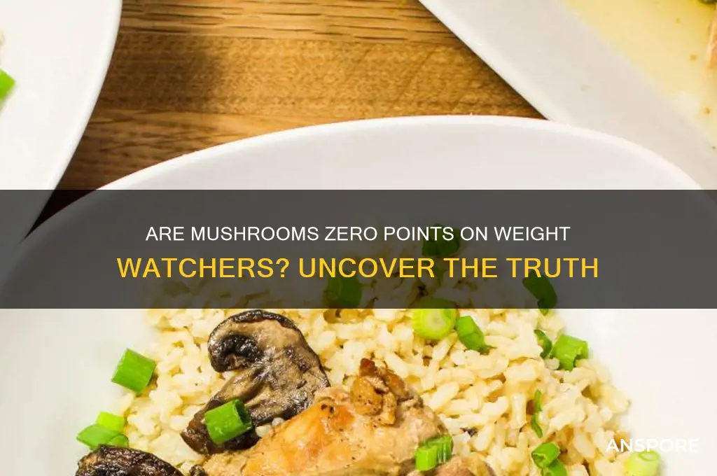 is mushrooms 0 points weight watches