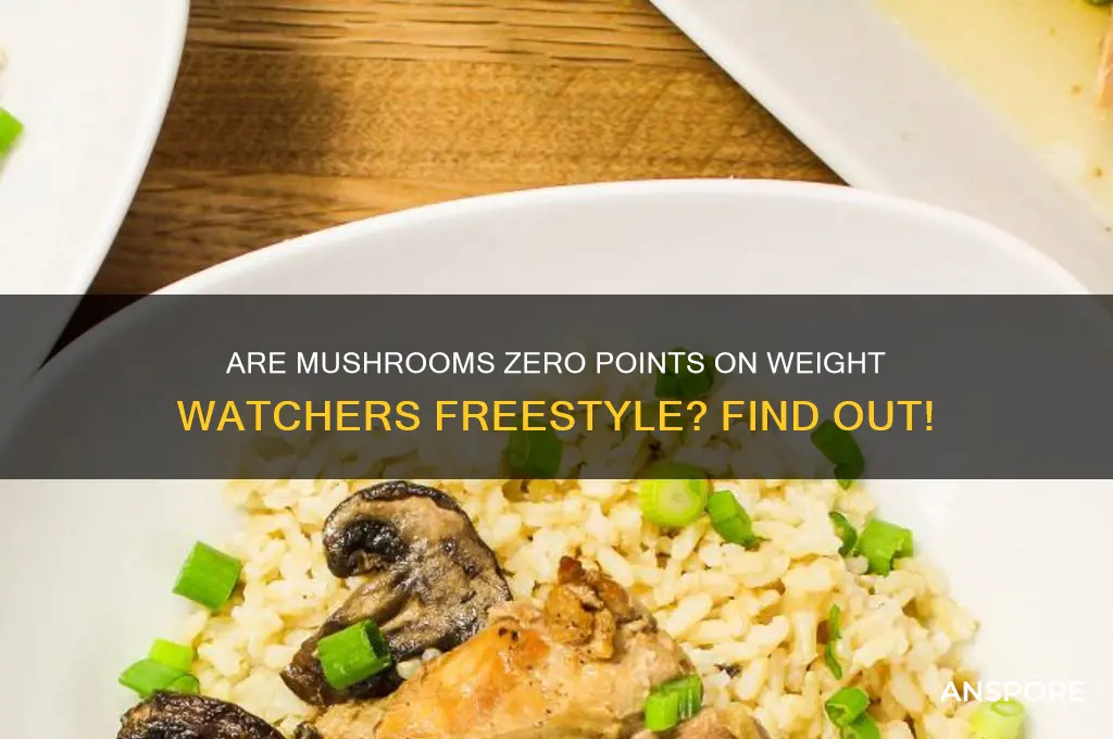 is mushrooms zero points on weigh watchers freestyle