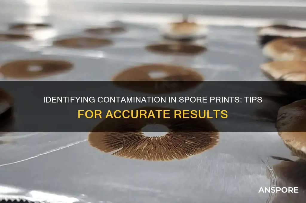 is my spore print contaminated