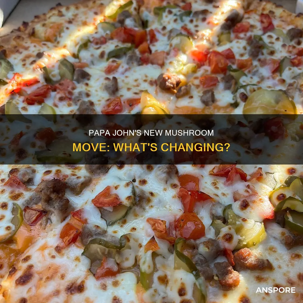 is papa johns changing mushrooms