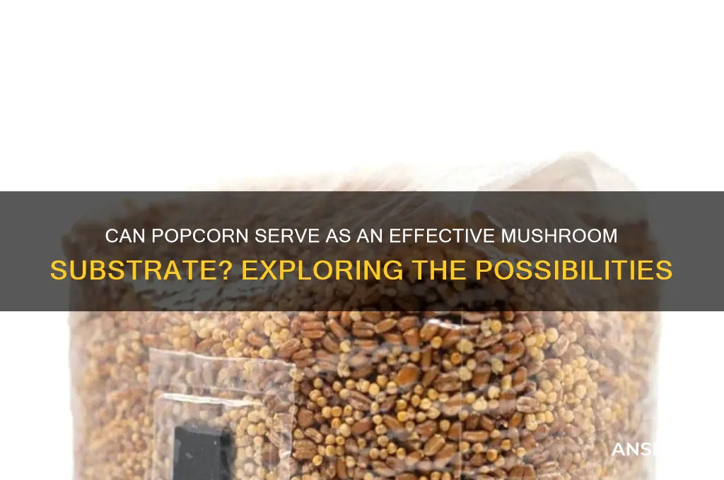 is popcorn a good mushroom substrate