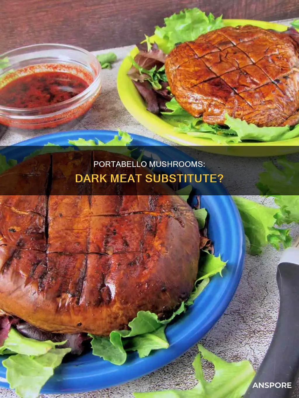 is portabello mushroom meat dark