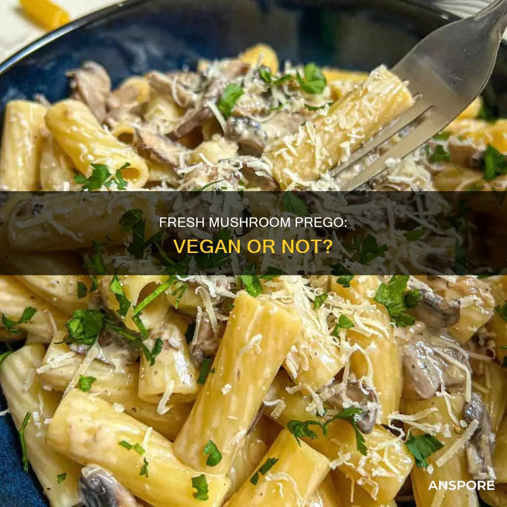 is prego fresh mushroom vegan