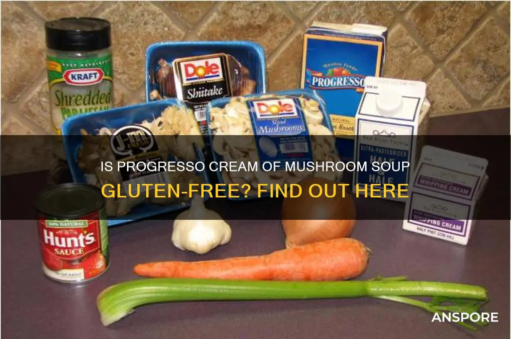 is progresso cream of mushroom gluten free
