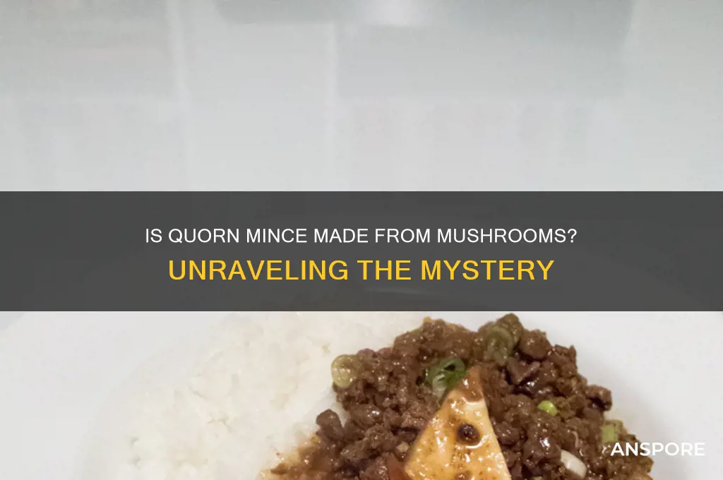 is quorn mince made from mushrooms