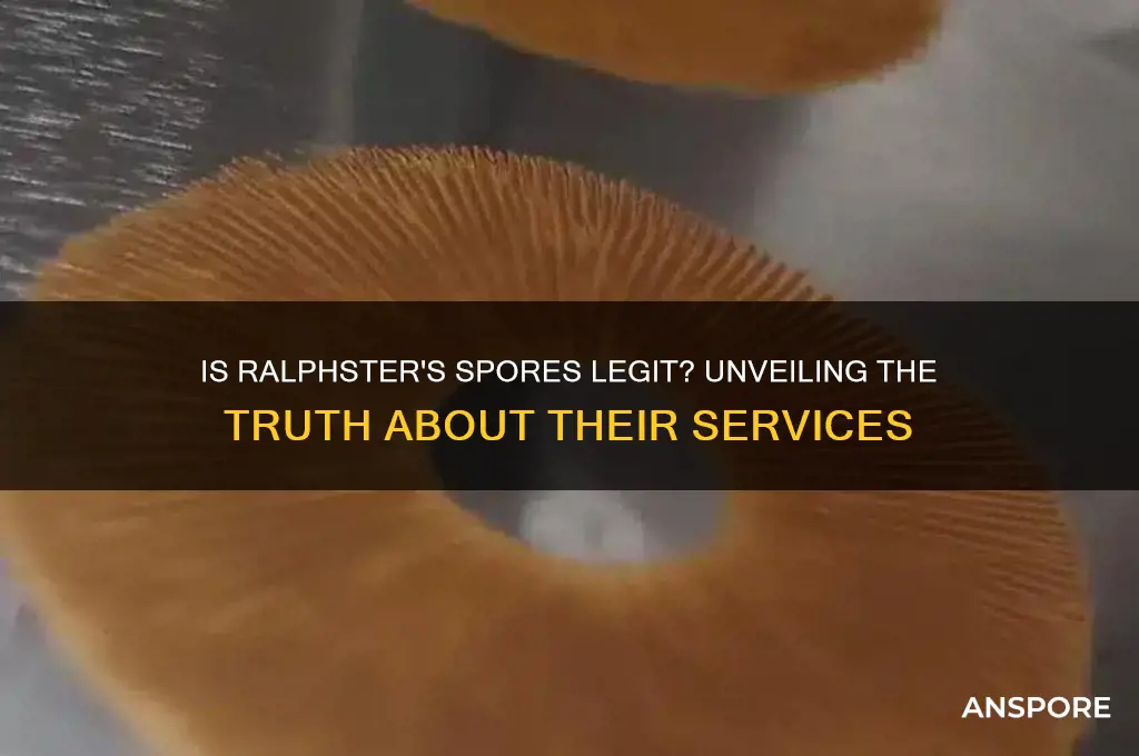 is ralphsters spores legit