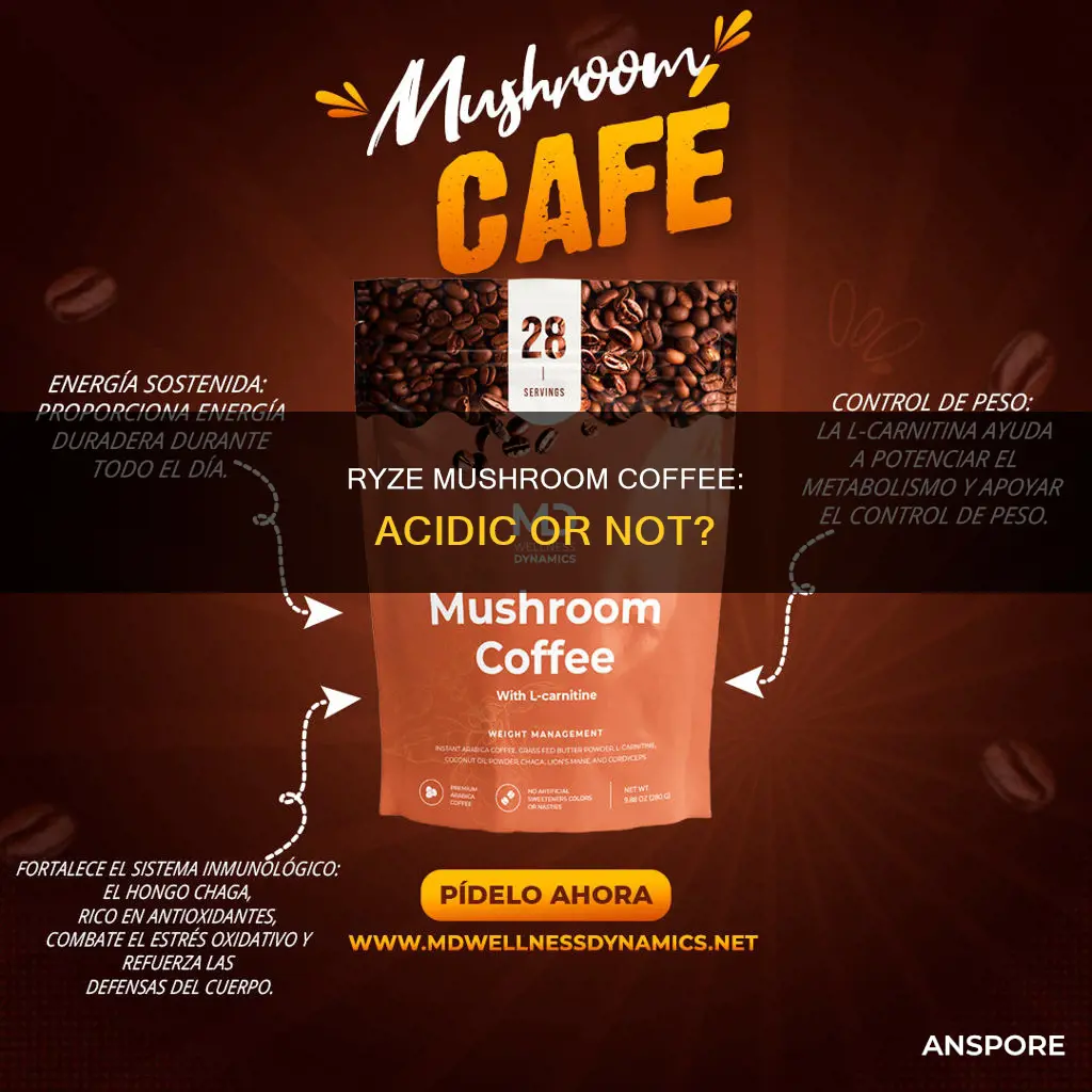 is ryze mushroom coffee acidic