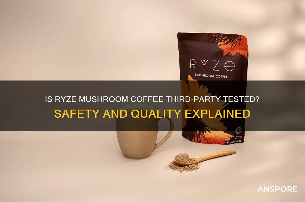 is ryze mushroom coffee third party tested