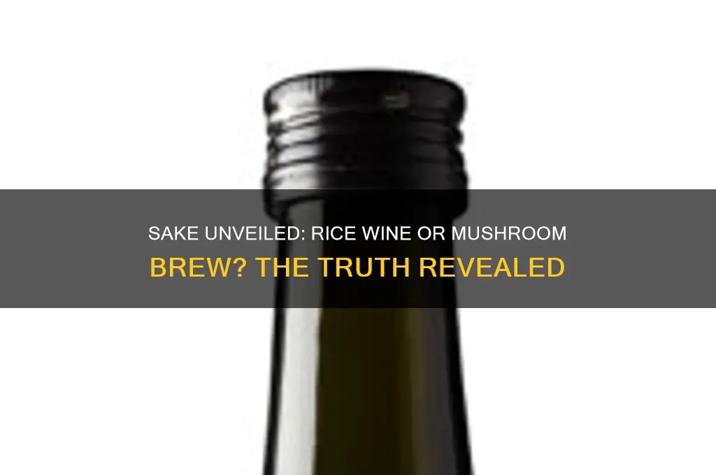 is sake rice or mushroom wine
