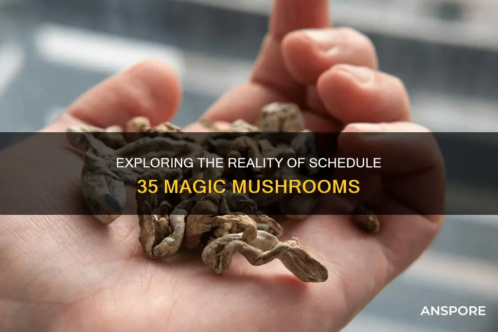 is schedule 35 real mushrooms