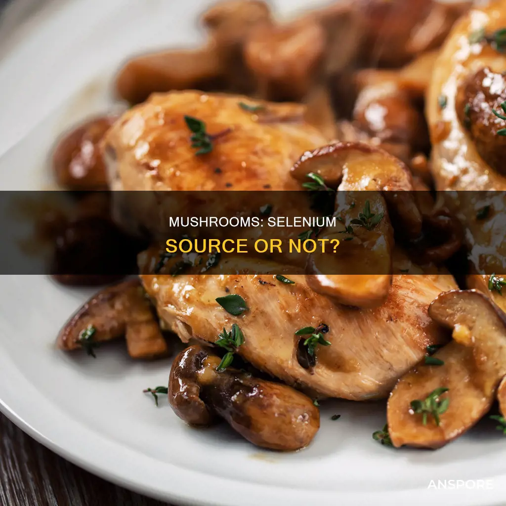 is selenium in mushrooms