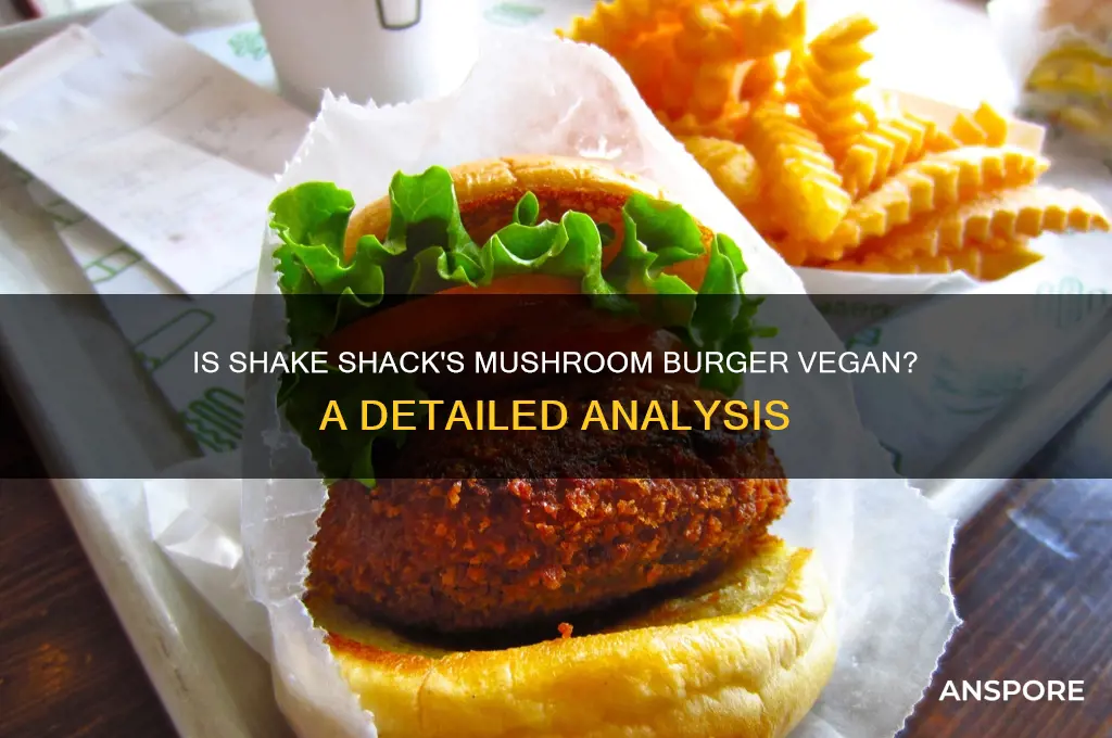 is shake shack mushroom burger vegan