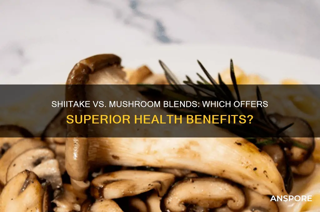 is shiitake mushroom as effective as a blend of mushrooms