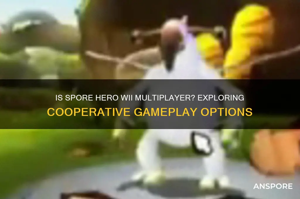 is spore hero wii multiplayer