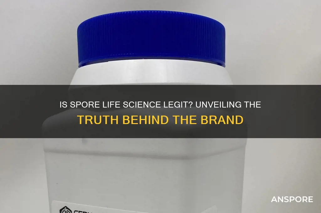 is spore life science legit