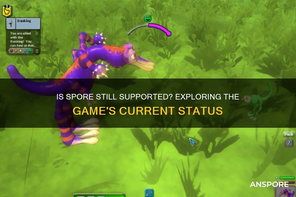 is spore still supported