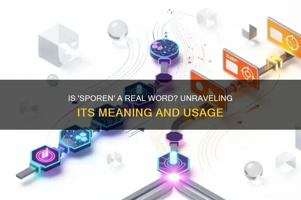 is sporen a word