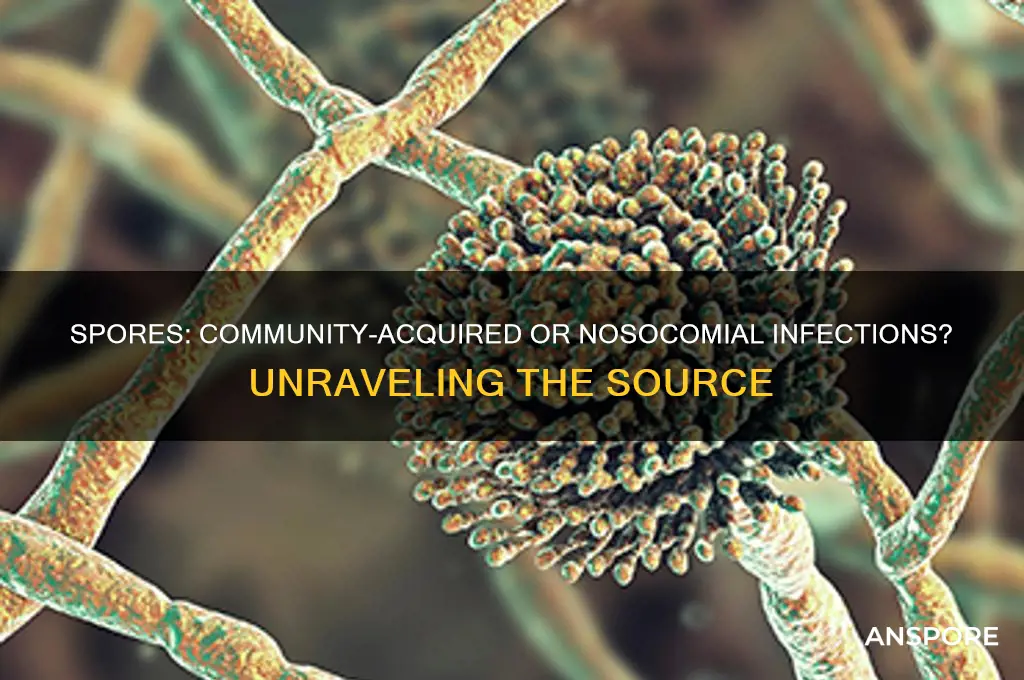 is spores community or nosocomial