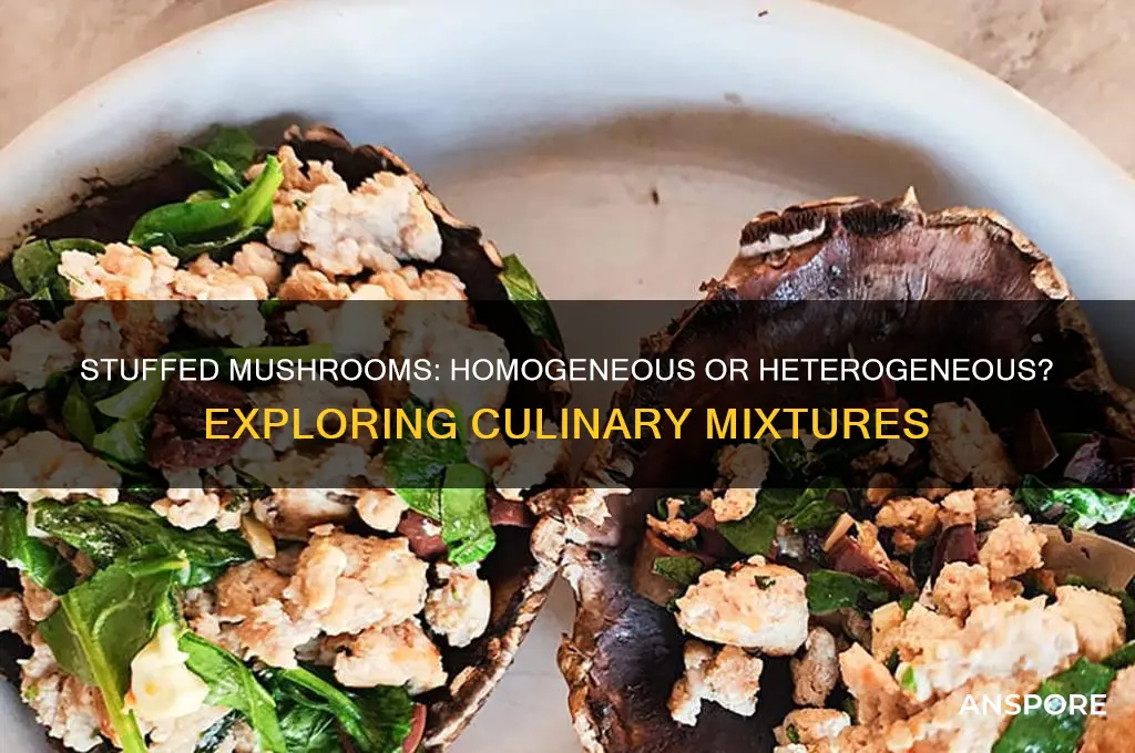 is stuffed mushrooms homogeneous or heterogeneous