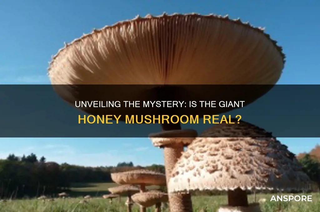 is the giant honey mushroom real