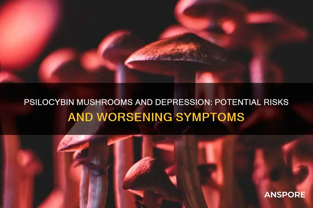 is there a chance psilocybin mushrooms can make depression worse