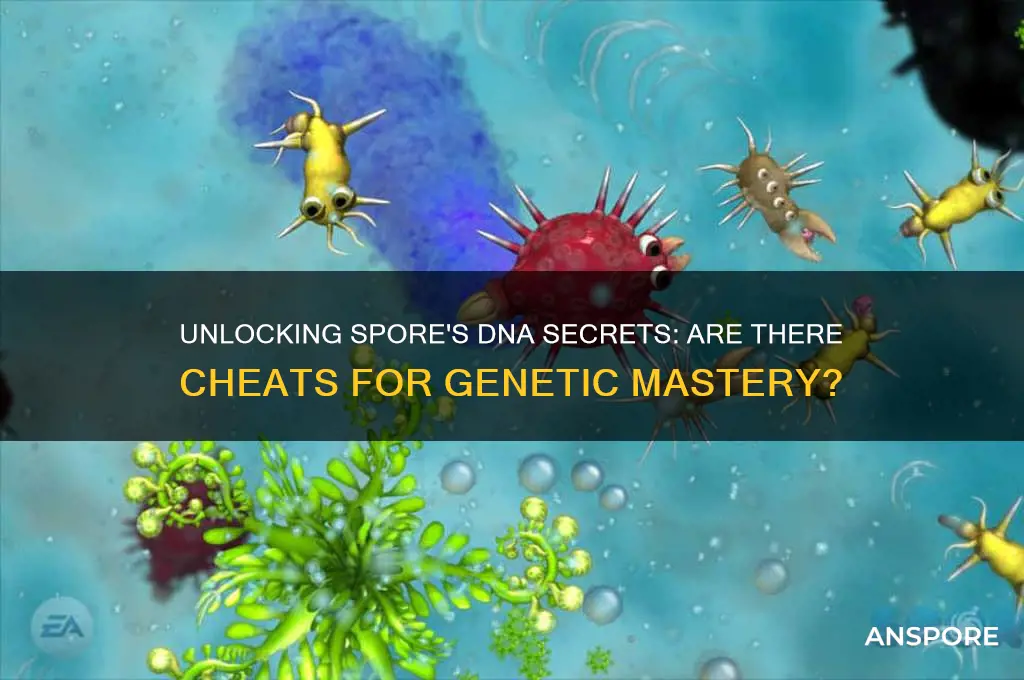 is there a cheat for dna in spore