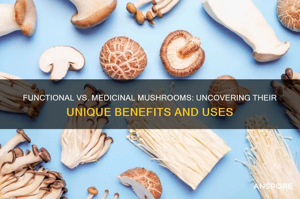 is there a difference between functional and medicinal mushrooms