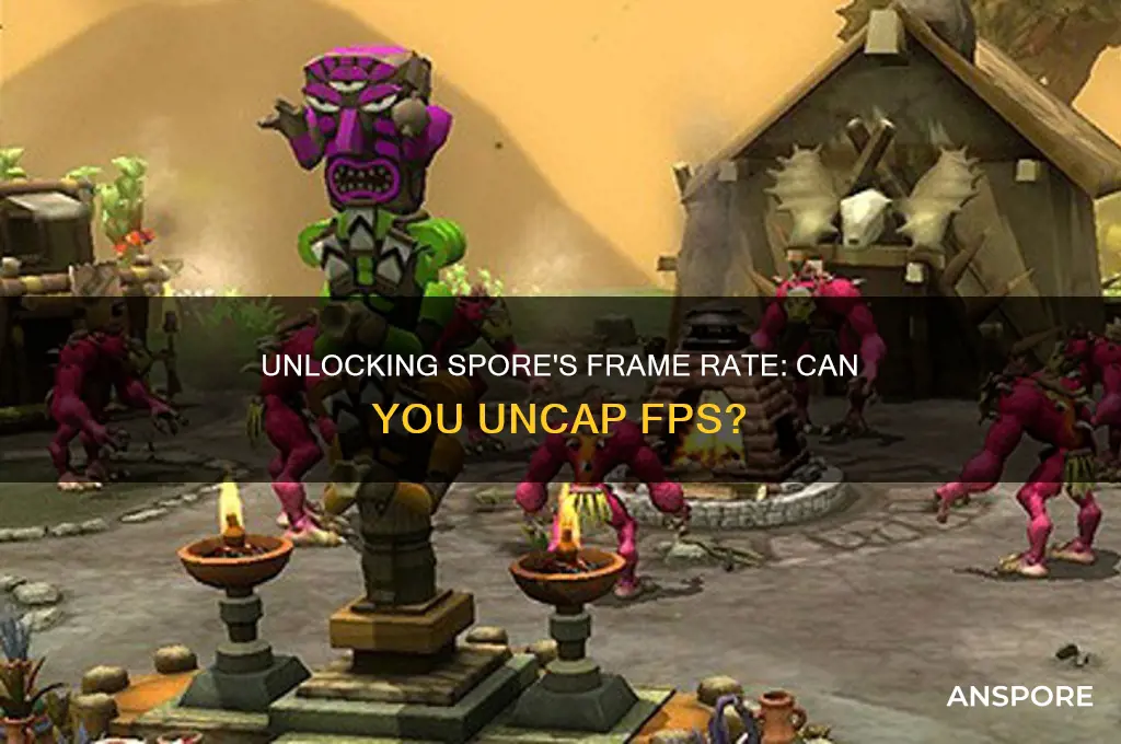 is there a way to uncap frames on spore