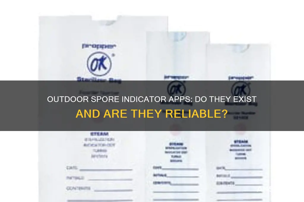 is there an outdoor spore indicator app