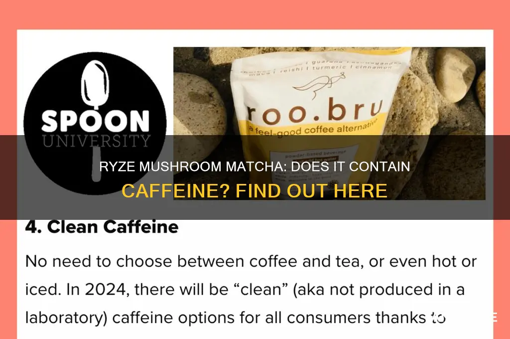 is there caffeine in ryze mushroom matcha