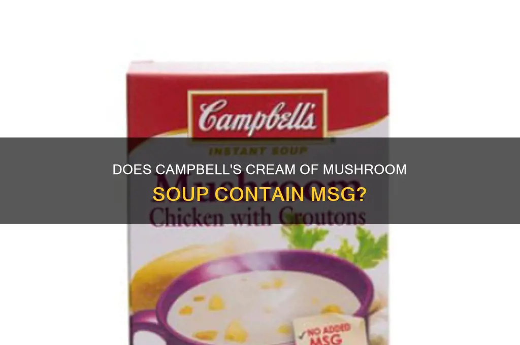 is there msg in campbell