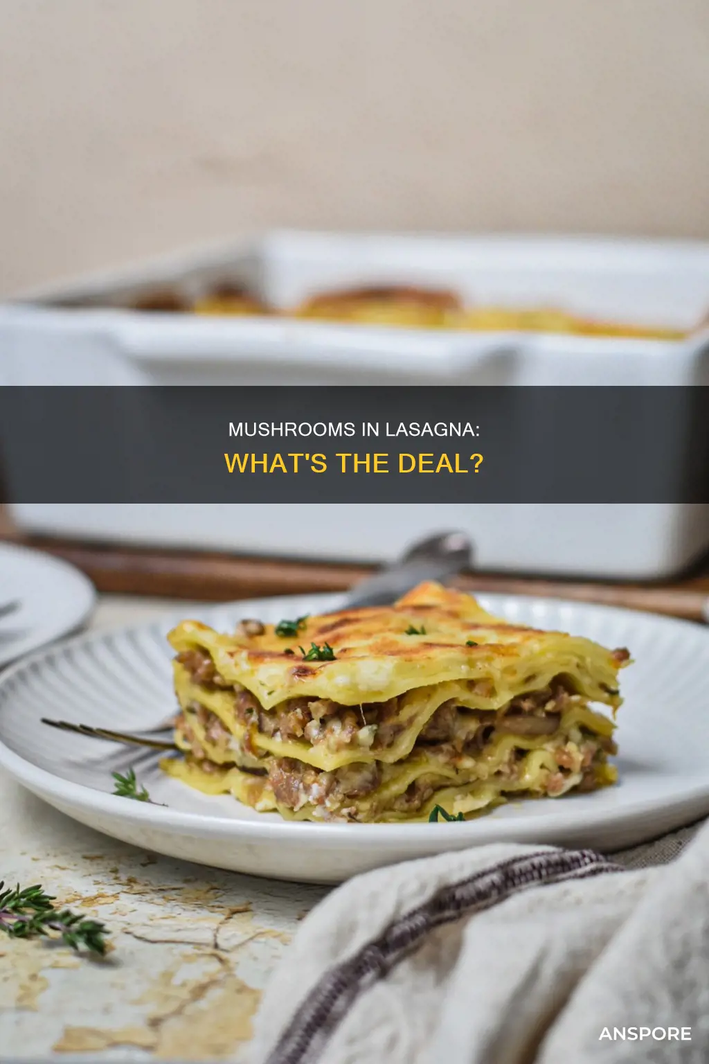 is there mushrooms in lasagna