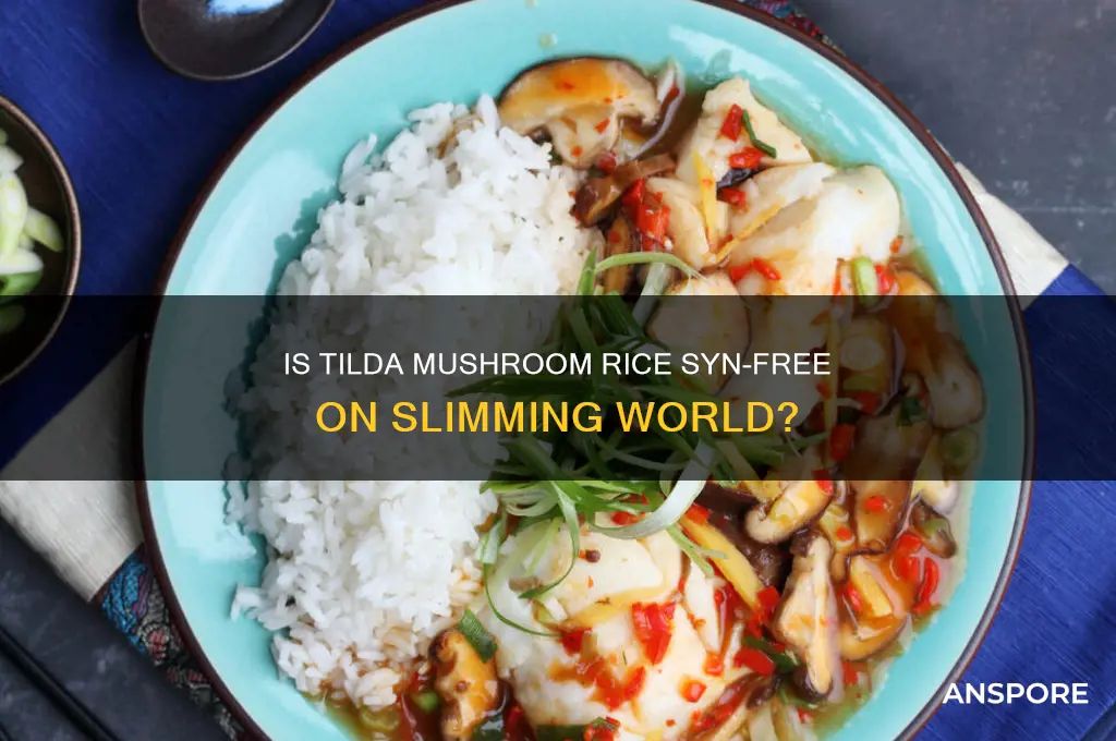 is tilda mushroom rice free on slimming world