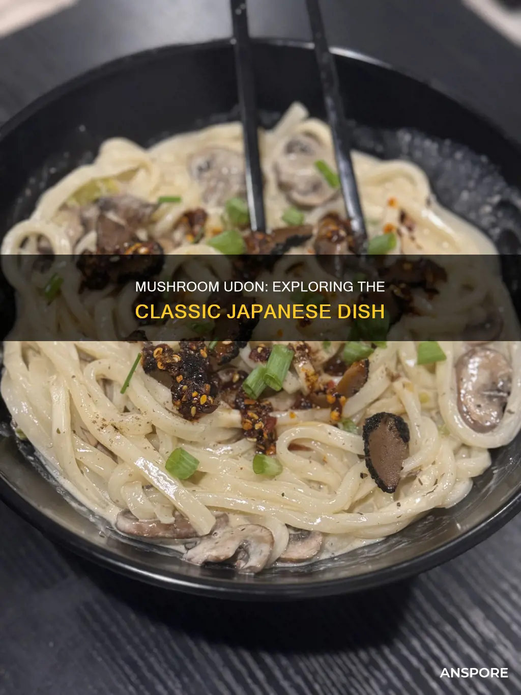 is udon made with mushrooms