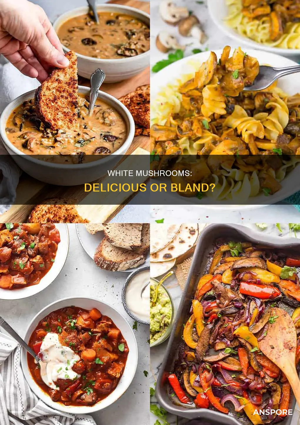 is white mushroom tsty