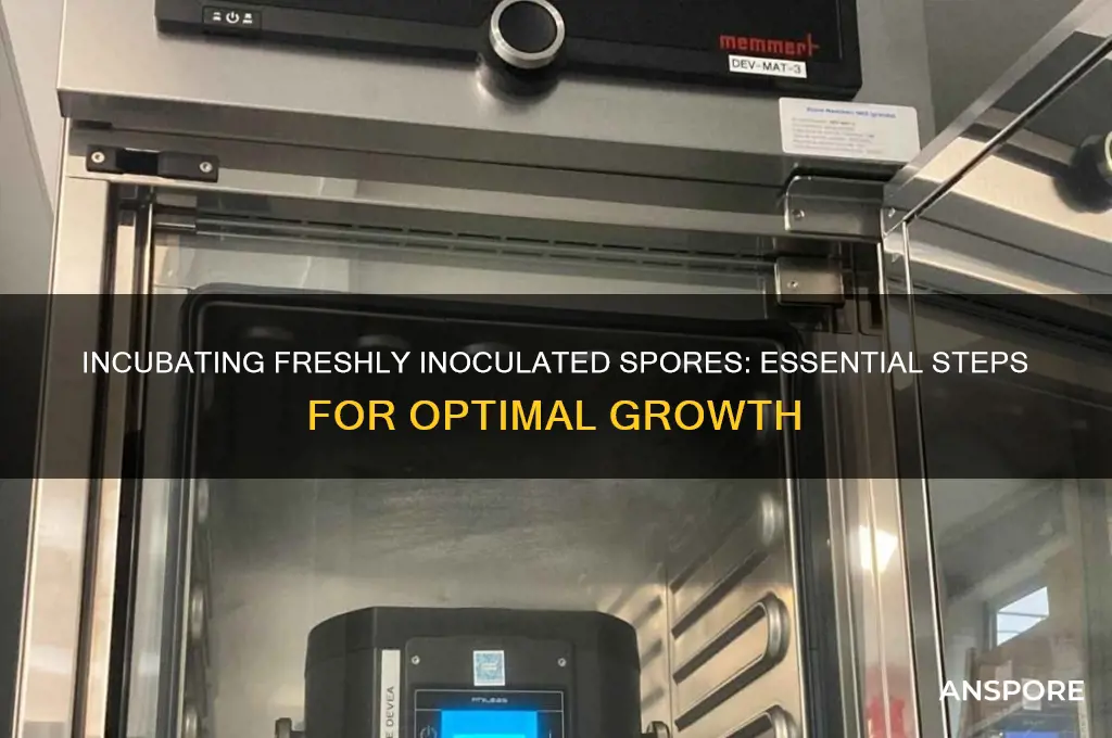 should freshly inoculated spores be in an incubator