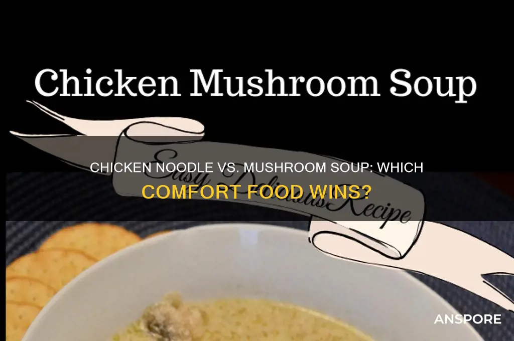 should i eat chicken noodle soup or mushroom soup
