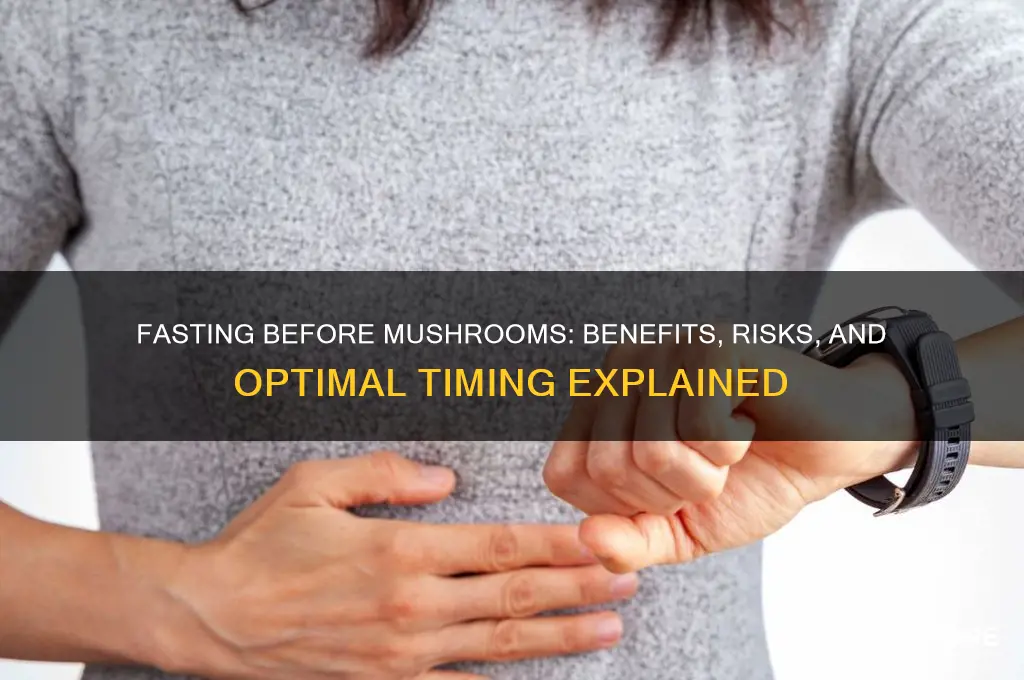 should i fast before taking mushrooms