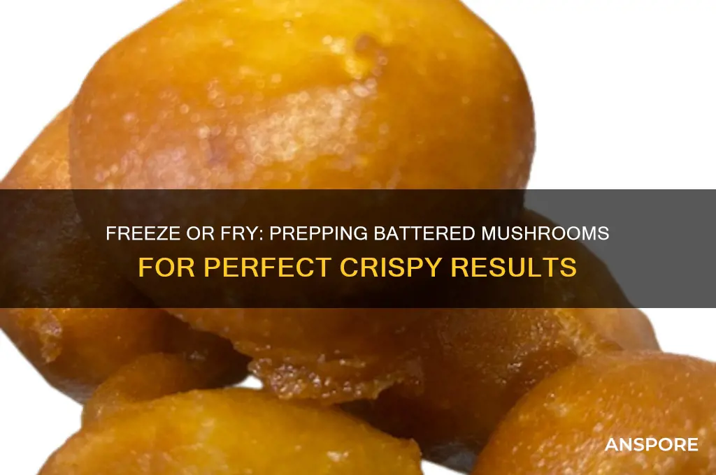 should i feeeze my battered mushrooms before cook them