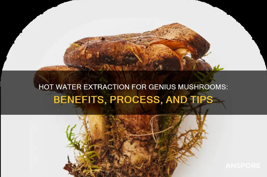 should i hot water extract genius mushrooms